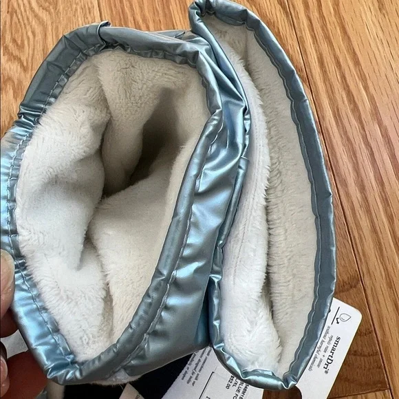 New! Isotoner women’s L/XL Blue  snow/rain repellent fleece lined gloves. - Picture 7 of 8